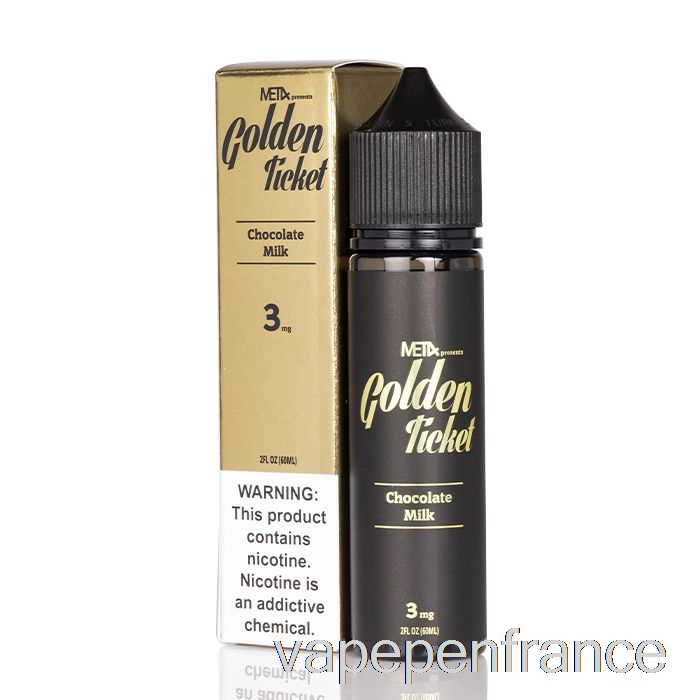 Billet D'or Par Met4 Vapor - Stylo Vape 60 Ml 3 Mg